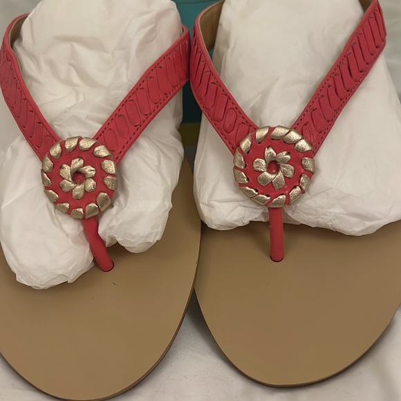 NIB Jack Rogers ALI sandal sz 11 pink & gold - Picture 4 of 5